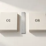Date cards marked 01 and 08 beside a silver ruler